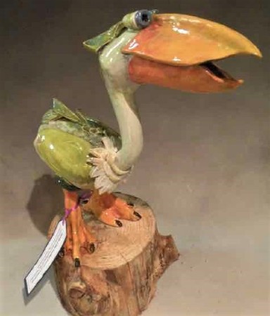 bay ave gallery green bird